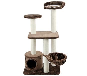 Silvio Design Kratzbaum Molly, Braun - Plüsch / Sisal Flachpressplatten