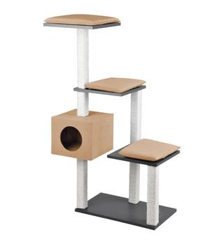 Silvio Design Kratzbaum Stufenboy Cosy, Beige - Sisal / Flachpressplatten Vlies