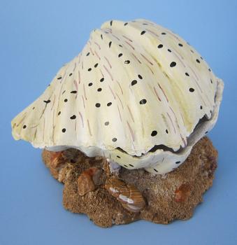 Orbit Muschel, Aquariumdeko - Polyresin