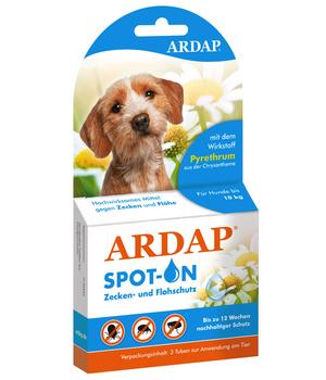 ARDAP® Zecken- und Flohschutz Spot-On für kleine Hunde, 3 x 1 ml