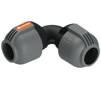 GARDENA Sprinklersystem L-Stück, 25 mm, Grau / Schwarz