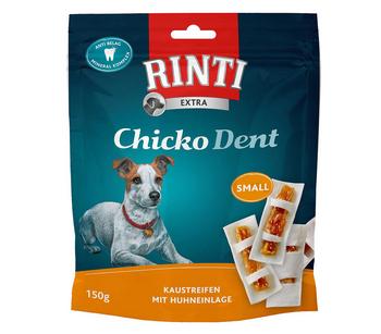 RINTI Hundesnack Chicko's Dent Kaustreifen mit Huhneinlage, Medium, 150 g