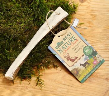 Dehner Best Nature Hundesnack Kaustange vom Rothirsch, halb