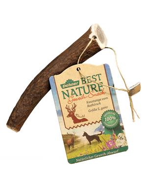 Dehner Best Nature Hundesnack Kaustange vom Rothirsch, ganz