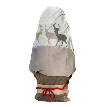 Videx Vlieshaube Hirsch, ca. B110/H110 cm, Beige, Braun - Vlies