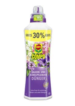 COMPO Balkon- und Kübelpflanzendünger, flüssig, 1,3 l