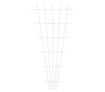 Dehner Metall-Rosenspalier, 150 x 75 cm, Weiß - Metall