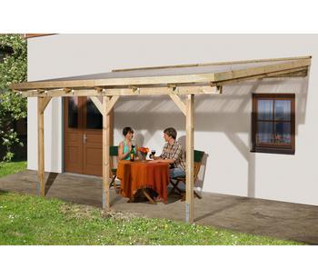 Weka Terrassenüberdachung 671, Natur - Fichtenholz