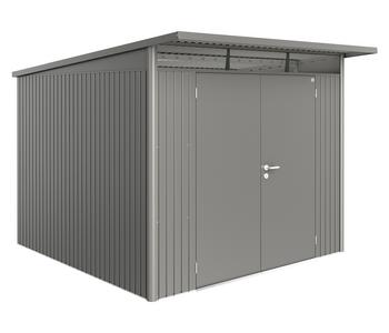 Biohort Gerätehaus AvantGarde A7, ca. B260/H217/T300 cm, Quarzgrau - Stahl