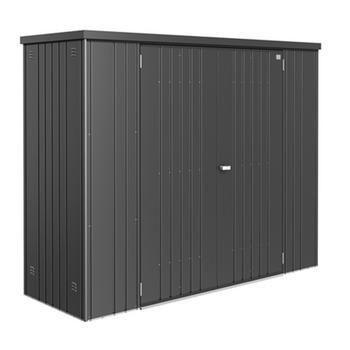 Biohort Geräteschrank 230, ca. B227/H182,5/T83 cm, Dunkelgrau - Stahl
