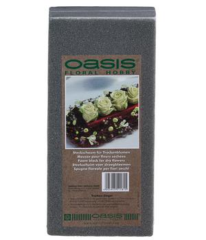 Oasis Trockenziegel für Trockenblumen, Grau - Kunststoff