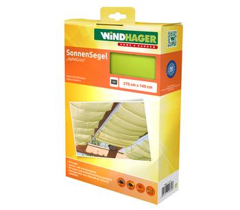 Windhager Sonnensegel, rechteckig,ca. B270/T140cm, Hellgrün - Polyester