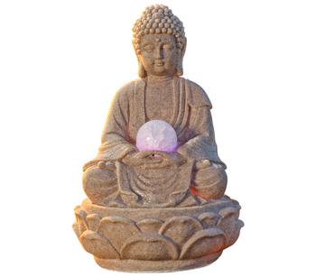Pajoma Zimmerbrunnen "Buddha Lotus" - Polyresin