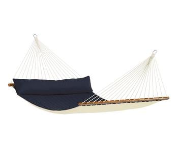 La Siesta Hängematte Alabama, Dunkelblau - Polyester / Polypropylen Kiefernholz Polyurethan
