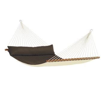 La Siesta Hängematte Alabama, Dunkelbraun - Polyester / Polypropylen Kiefernholz Polyurethan