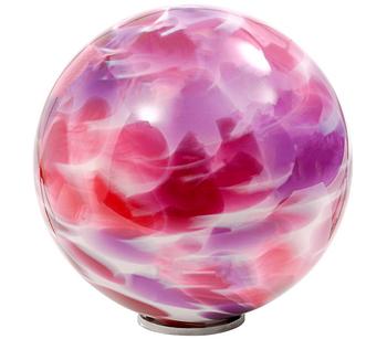 MP Glaszauber Rosenkugel, ca. Ø15 cm, Pink / Lila Weiß - Glas