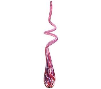MP Glaszauber Glas-Spirale, ca. Ø12/H55 cm, Pink / Lila Weiß - Glas
