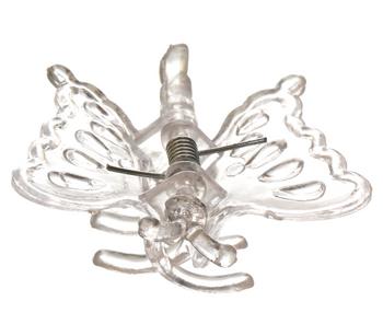 Stabtrend Orchideenclip Schmetterling, Transparent - Kunststoff