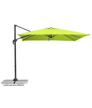Schneider Classics Ampelschirm Rhodos Junior, quadratisch, ca. B270/T270 cm, Hellgrün - Aluminium, Polyester, Stahl