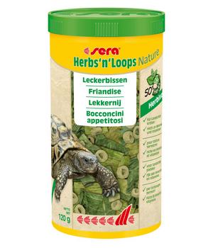 sera Reptilienfutter Herbs'n'Loops Nature