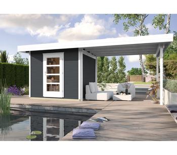 Weka Designhaus wekaLine 172 B, Dunkelgrau - Holz