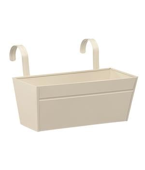 Dehner Zink-Blumenkasten, ca. B40/H16/T17 cm, Beige - Stahl
