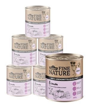 Dehner Fine Nature Nassfutter für Hunde Adult, Lamm mit Kartoffeln, Kürbis & Spinat