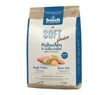 bosch Trockenfutter für Hunde Soft Junior, Hühnchen & Süßkartoffel
