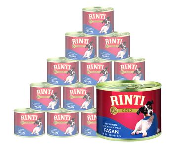RINTI Gold Nassfutter für Hunde, 12 x 185 g