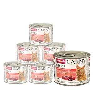 animonda CARNY® Nassfutter für Katzen Senior, 6 x 200 g