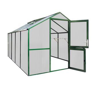 KGT Gewächshaus Rose IV, Dunkelgrün - Aluminium