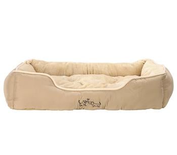 Dehner Lieblinge Kuschelbett Sammy, rechteckig, beige