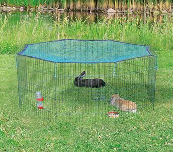 Trixie Natura Freilaufgehege mit Netz, ca. B150/H57 cm - Metall