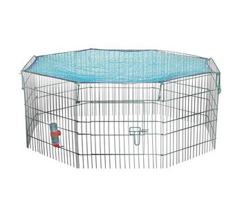 Trixie Natura Freilaufgehege mit Netz, ca. B150/H57 cm - Metall