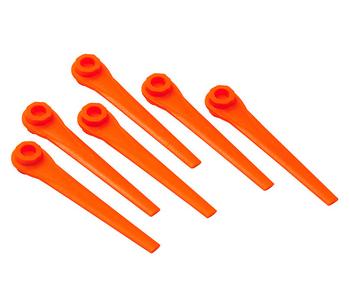 GARDENA Ersatzmesser für AccuCut-Rasentrimmer, 20 Stk, Orange - Kunststoff