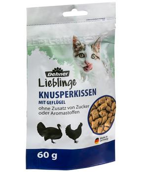 Dehner Lieblinge Katzensnack Knusperkissen, 60 g