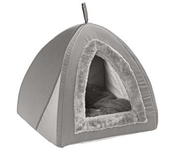 Dehner Lieblinge Kuschelhöhle Findus, grau - Polyester