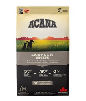 ACANA Trockenfutter für Hunde Heritage Light & Fit Recipe Adult
