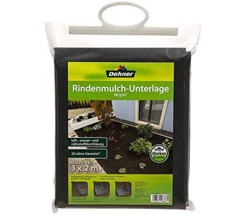 Dehner Rindenmulch-Unterlage, ca. L300/B200 cm, Schwarz - Vlies