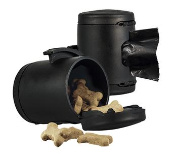 flexi Leinenzubehör Multi-Box, ca. Ø5/T7cm, Schwarz - Kunststoff