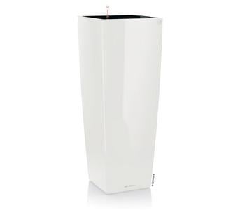LECHUZA CUBICO ALTO, All-in-One-Set, ca. B40/H105/T40 cm, Weiß - Kunststoff