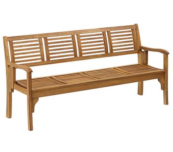 Dehner Klappbank Douglas, 4-Sitzer - Akazienholz