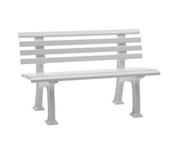 Blome Gartenbank Ibiza 120cm - Wetterfeste Kunststoffbank In Braun