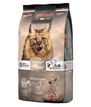 Leonardo Trockenfutter für Katzen Adult Getreidefrei Maxi, Geflügel