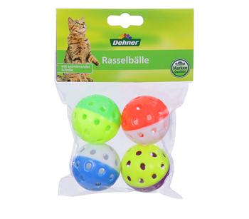 Dehner Lieblinge Rasselbälle, 4er-Set