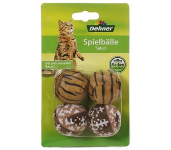 Dehner Lieblinge Spielbälle Safari, 4er-Set