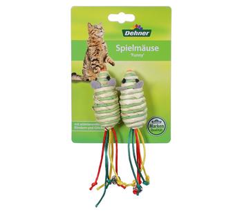 Dehner Lieblinge Katzenspielzeug Spielmäuse Funny, 2er-Set