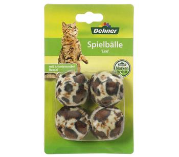 Dehner Lieblinge Spielbälle Leo, 4er-Set