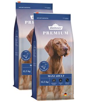 Dehner Premium Trockenfutter für Hunde Maxi Adult, Ente & Kartoffel