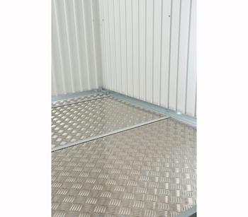 Biohort Bodenplatte Geräteschrank 90, Silber - Aluminium